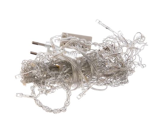 Гирлянда Neon-Night АЙСИКЛ бахрома, 1.8х0.5м, прозрачный ПВХ, 48 LED БЕЛЫЕ IP20 255-015 – изображение 2