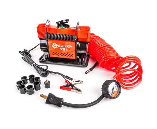 Металлический автомобильный компрессор 12V Агрессор AGR-75 – изображение 2