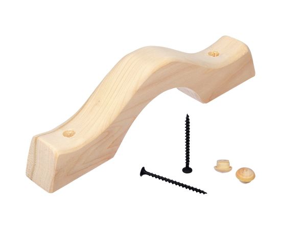 Дверная ручка с заглушками Банные штучки, большая, 35х24х7,5 см, осина 32028 – изображение 2