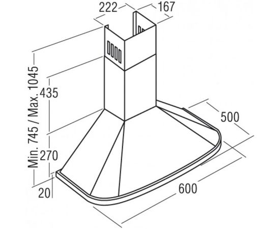 Кухонная вытяжка CATA NEBLIA 600 IVORY 02052803 – изображение 2