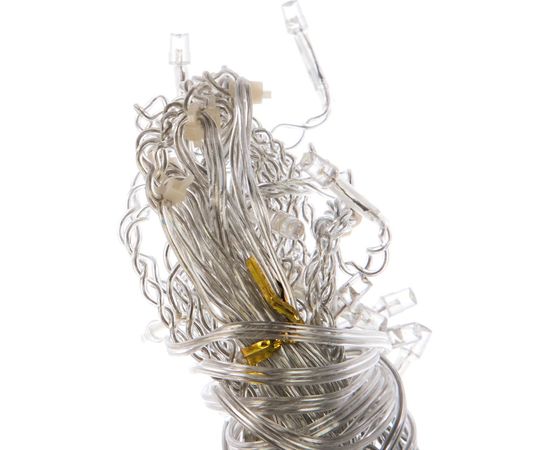 Гирлянда Neon-Night АЙСИКЛ бахрома, 1.8х0.5м, прозрачный ПВХ, 48 LED БЕЛЫЕ IP20 255-015 – изображение 3