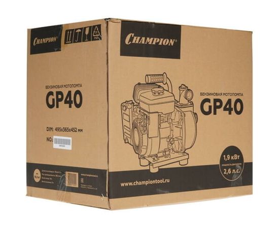 Мотопомпа CHAMPION GP40 – изображение 3