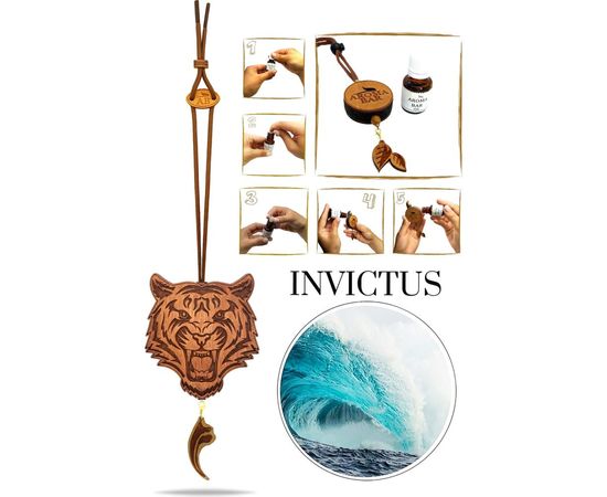 Ароматизатор AROMA BAR Тигр Шерхан в коричневом цвете, Paco Rabanne Invictus, 10 мл 43tigerbrown – изображение 5