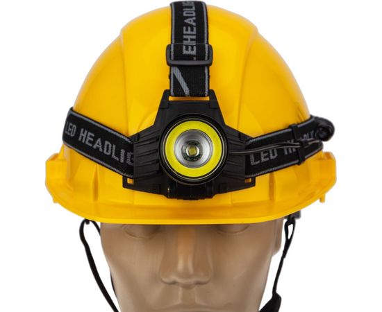 Налобный аккумуляторный сверхмощный фонарь REXANT линза с зумом led 10 Вт + cob 10вт 2x18650 75-7831 – изображение 2