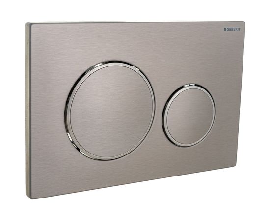 Клавиша смыва GEBERIT 115.882.SN.1 Sigma 20, двойной смыв нерж. сталь 00000047519 – изображение 2