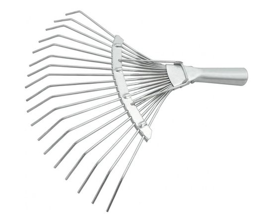 Веерные грабли с черенком, 18 зубьев СИБРТЕХ 61781 – изображение 2