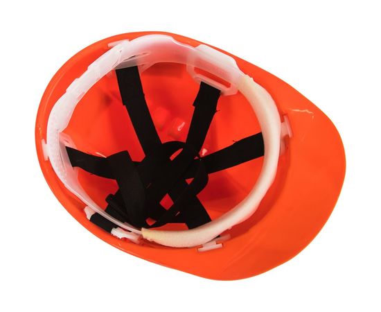 Каска защитная из ударопрочной пластмассы (оранжевая) СИБРТЕХ 89113 – изображение 2