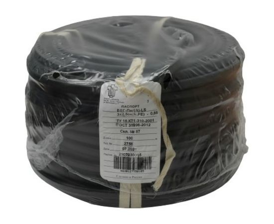 Силовой кабель ВВГ-ПнгА-LS ПОДОЛЬСККАБЕЛЬ 3х2.5 N,PE 100м ГОСТ 31996-2012 021680345-100 – изображение 2