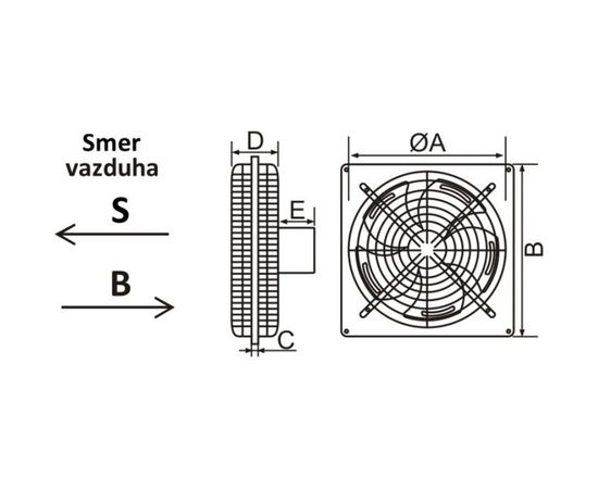 Многофункциональный металлический вентилятор MTG MF250G-16B приточный 22436 – изображение 2