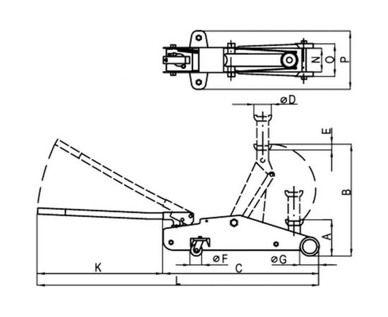 Подкатной домкрат СОРОКИН HobbyLine Jack 3.533 – изображение 3