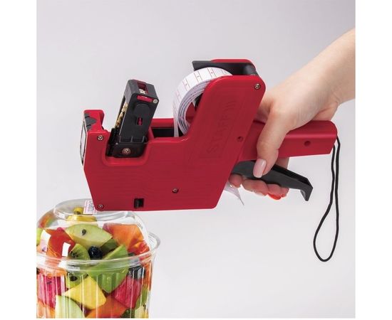 Этикет-пистолет STAFF 1-строчный, 8 символов, 21х12 мм, этикетка 123568-123568 EVERYDAY 290830 – изображение 4