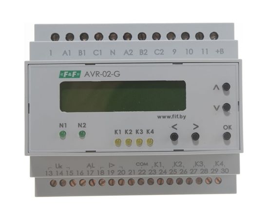 Устройство управления резервным питанием F&F АВР AVR-02-G EA04.006.005 – изображение 4