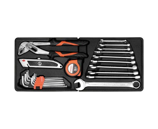 Набор инструментов KENDO в переносном ящике для инструментов, 5 лотков, 88 предметов 90202 – изображение 6