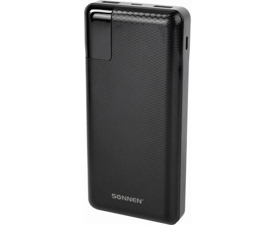 Внешний аккумулятор SONNEN 20000 mAh POWERBANK Q60P быстрая зарядка, 2USB, литий-полимерный, 263033 – изображение 9