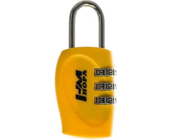 Навесной кодовый замок НОРА-М 504 желтый 14937 