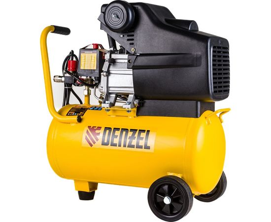 Воздушный компрессор с прямым приводом DENZEL DC1500/24, 1,5 кВт, 24 литра, 220 л/мин/ 58160 