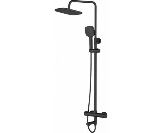 Душевая система Orange с термостатом черного цвета в комплекте T02S4-911b 