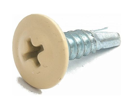 Саморез ПШC КРЕП-КОМП сверло 4,2х19 RAL1014 1000шт пшс191014 