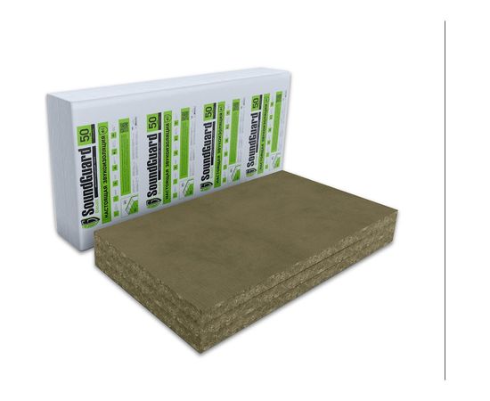 Звукопоглощающая плита SoundGuard Basalt 50 (4 шт, 1200х600х50 мм, 2,88 кв.м) 201053 
