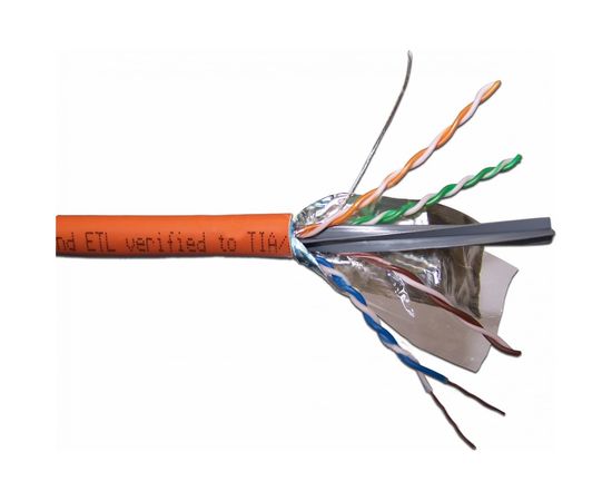 Кабель FTP LANMASTER 4 пары, Кат. 6А, LSZH, оранжевый, 305м в кат., LAN-6AFTP-LSZH 