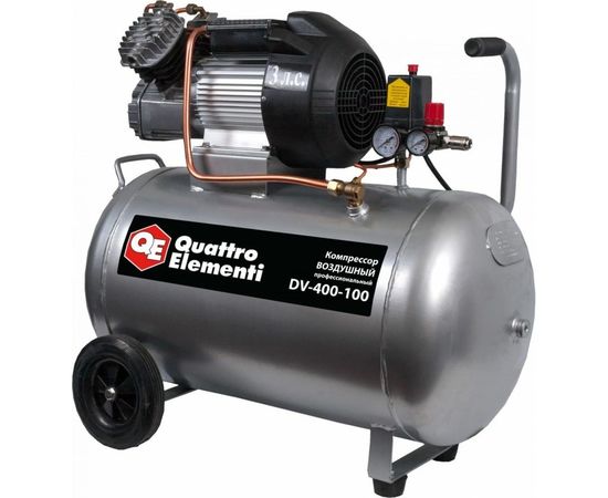 Масляный поршневой компрессор QUATTRO ELEMENTI DV-400-100 771-718 
