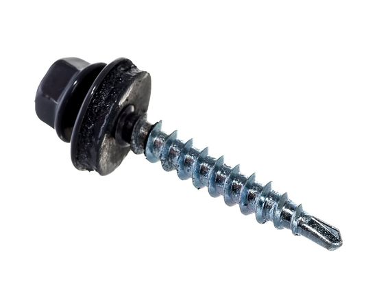 Кровельный саморез Daxmer 4,8х35 RAL 7024 250шт 03941 – изображение 2