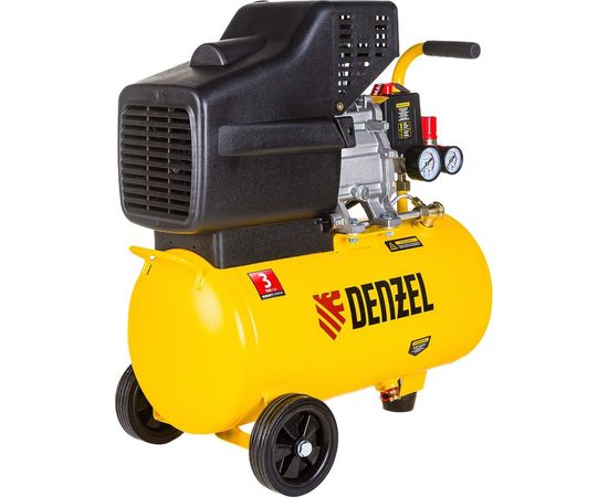 Воздушный компрессор с прямым приводом DENZEL DC1500/24, 1,5 кВт, 24 литра, 220 л/мин/ 58160 – изображение 2
