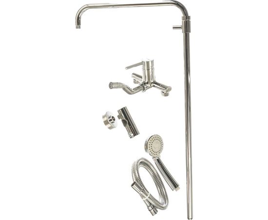 Душевой комплект со смесителем для ванны, WasserKRAFT 84/125х58 см A14401 – изображение 2