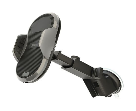 Автомобильный держатель InterStep с БЗУ 10W, PU на стекло, ABS, кабель 1м 62604 – изображение 2