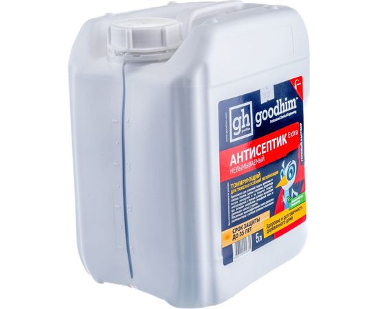 Невымываемый антисептик для тяжелых условий эксплуатации Goodhim Extra тонирующий, 5л 29355 – изображение 2