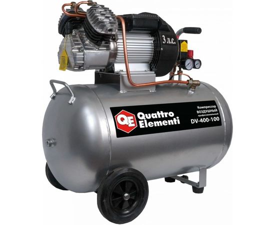 Масляный поршневой компрессор QUATTRO ELEMENTI DV-400-100 771-718 – изображение 2
