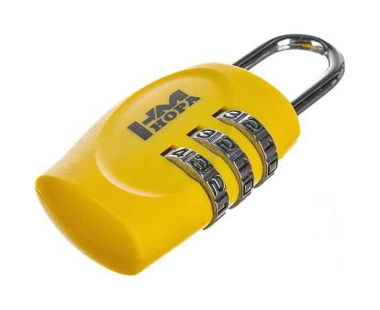Навесной кодовый замок НОРА-М 504 желтый 14937 – изображение 3