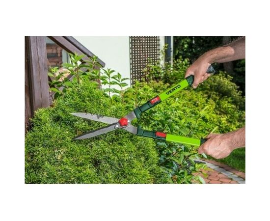 Ножницы для живой изгороди (с волнистыми лезвиями, телескопические) 670 - 880 мм VERTO 15G312 – изображение 3