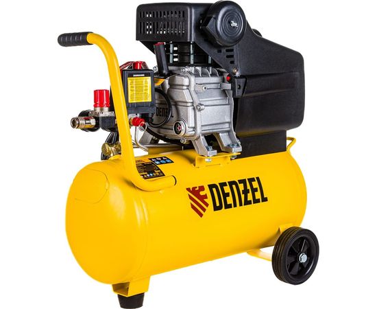 Воздушный компрессор с прямым приводом DENZEL DC1500/24, 1,5 кВт, 24 литра, 220 л/мин/ 58160 – изображение 4