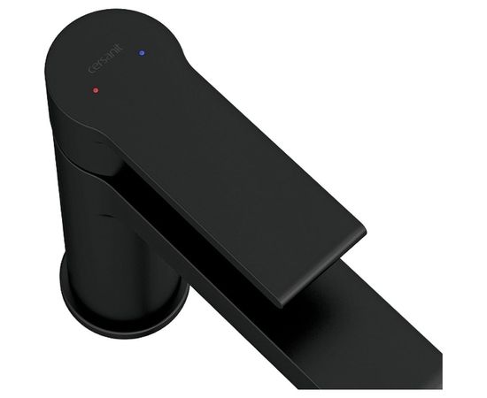 Смеситель для раковины Cersanit BRASKO BLACK высокий, с клик-клак 63111 – изображение 4