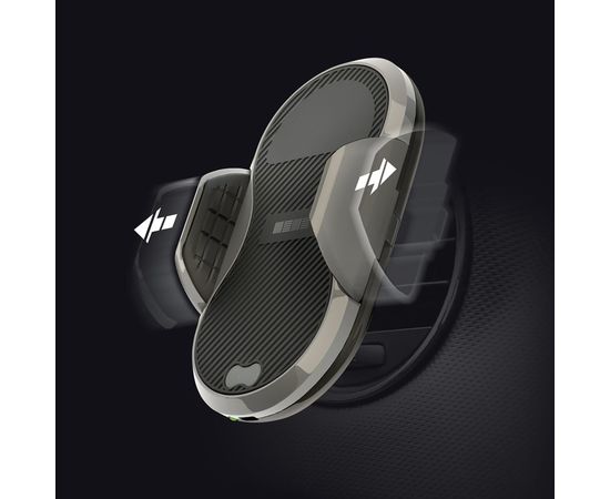 Автомобильный держатель InterStep с БЗУ 10W, PU на стекло, ABS, кабель 1м 62604 – изображение 4