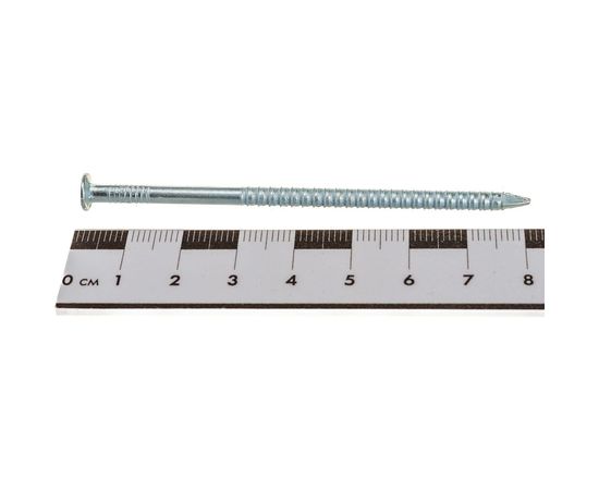 Ершёные гвозди с конической головкой МТК цинк пакет 1 кг, 3,4x80 1766034080 – изображение 4