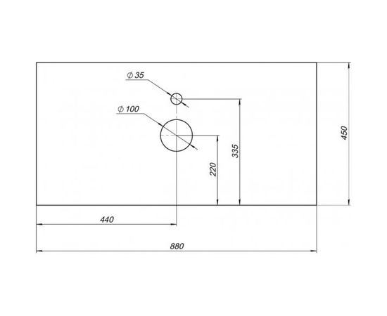 Столешница Aquanet Nova Lite 90 цвет мрамор AB01 00257613 – изображение 4