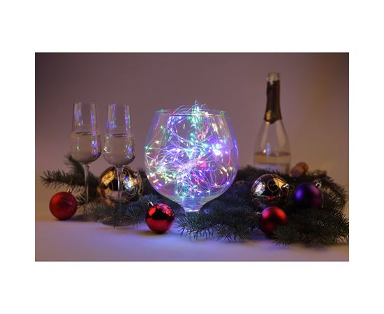 Гирлянда ЭРА ENIN 2NM LED-Дождик, 10 нитей, 2 метра, мультиколор, 220V 60/1440 Б0047966 – изображение 5