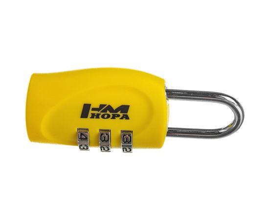 Навесной кодовый замок НОРА-М 504 желтый 14937 – изображение 5