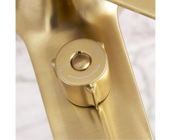 Смеситель для ванны WasserKRAFT Aisch с коротким изливом 5501 – изображение 6