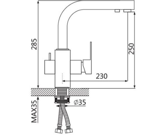 Кухонный смеситель OUTE T663BK-1 – изображение 6