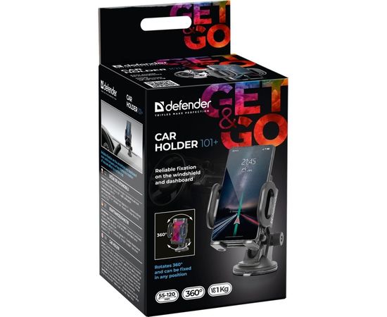 Автомобильный держатель Defender Car holder 101+ 55-120 мм, на стекло/панель 29101 – изображение 7