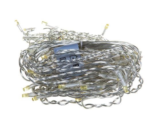 Электрогирлянда-конструктор Vegas Бахрома 64 желтых LED ламп 12 нитей прозрачный провод 55016 