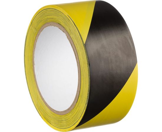 ПВХ лента для разметки Mehlhose GmbH толщина 150 мкм, цвет желто-черный KMSW05033 