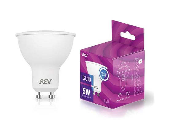 Светодиодная лампа LED PAR16 GU10 5Вт 4000K REV 32329 7 