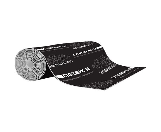 Полотно для гидро и звукоизоляции СтопЗвук М (10х1 м; 4.5 мм; 10 кв.м.) ТехноСонус 1300500007 