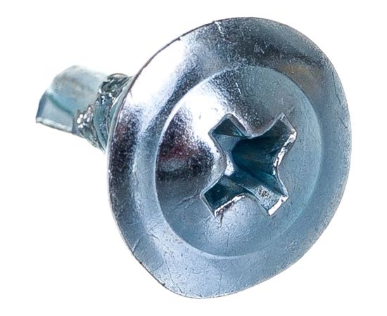 Оцинкованный саморез по металлу с прессшайбой КрепСтройГрупп 4,2х13 сверло, 500 шт. 145338 