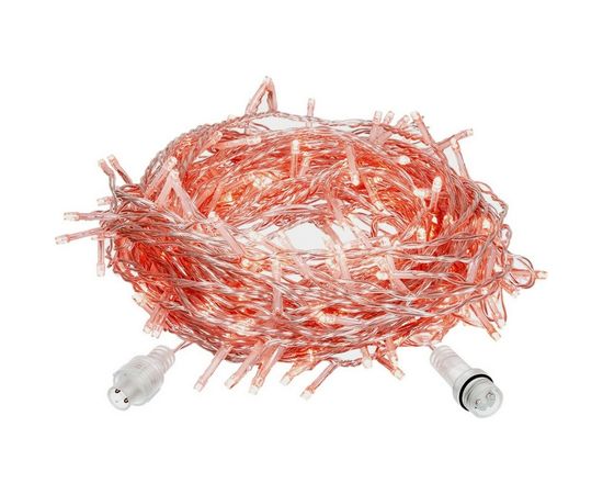 Электрогирлянда-конструктор VEGAS Бахрома 64 красных LED ламп, 12 нитей, прозрачный провод 55015 