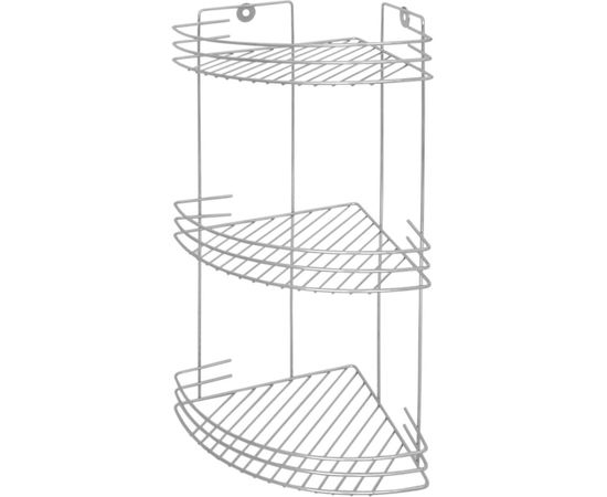 Угловая трехъярусная полка Рыжий кот CHR-372 хром 310756 